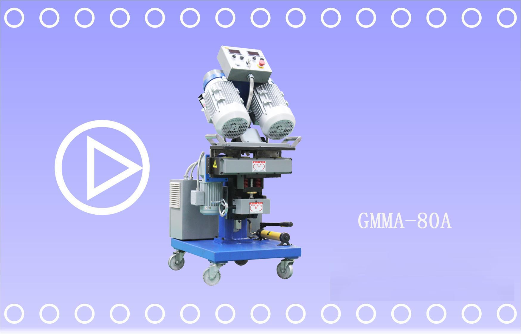 自动钢板铣边机GMMA-80A视频