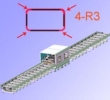 4-R3 Chamfered edge machine